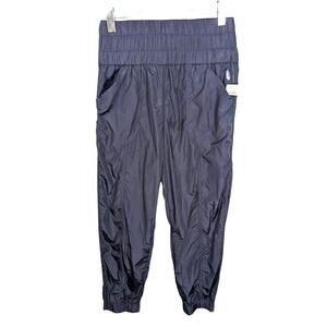 Free People Movement The Way Home Jogger Deep Sea Nylon High Waist M NWT
